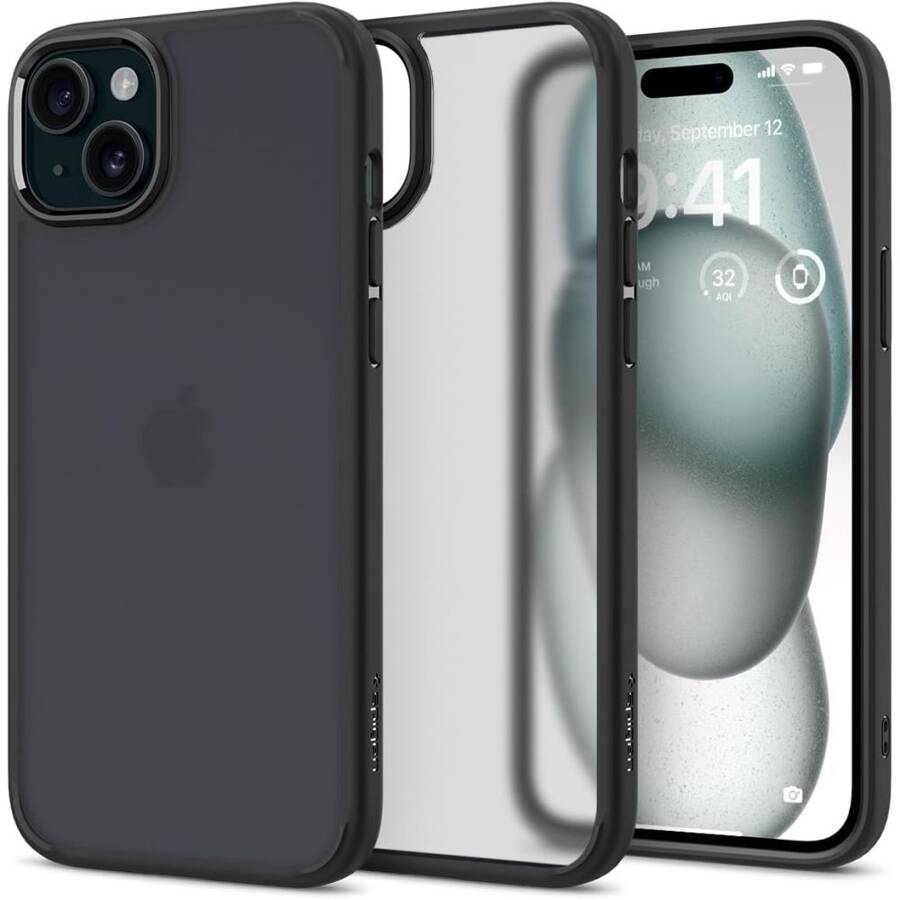 Spigen - Case Ultra Hybrid for iPhone 15 Pro, frost clear