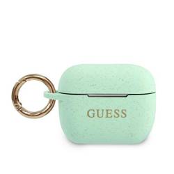 [20 + 1] GUESS GUACAPSILGLGN AIRPODS PRO COVER ZIELONY / GREEN SILICONE GLITTER