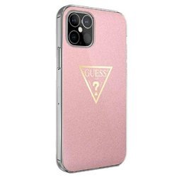 [20 + 1] GUESS HARD CASE METALLIC COLLECTION IPHONE 12 MINI PINK