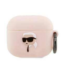[20 + 1] LAGERFELD KLA3RUNIKP AIRPODS 3 COVER PINK / PINK SILICONE KARL HEAD 3D