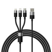 3IN1 USB - MICRO USB / LIGHTNING / USB C 3.5A 1.2M CABLE BASEUS STARSPEED - BLACK