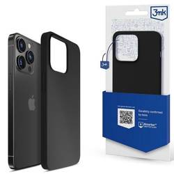 3MK SILICONE CASE IPHONE 13 PRO 6.1 "BLACK / BLACK