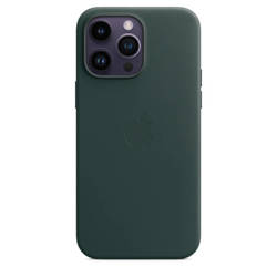 APPLE LEATHER CASE MPPN3ZM/A IPHONE 14 PRO MAX FOREST GREEN OPEN PACKAGE