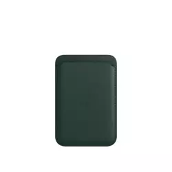 APPLE LEATHER  WALLET FOREST GREEN OPEN PACKAGE