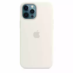 APPLE SILICONE CASE MHLE3ZM/A IPHONE 12 PRO MAX WHITE OPEN PACKAGE