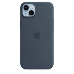 APPLE SILICONE CASE MPT53ZM/A IPHONE 14 PLUS STORM BLUE NEW