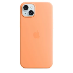 APPLE SILICONE CASE MT173ZM/A IPHONE 15 PLUS ORANGE SORBET OPEN PACKAGE