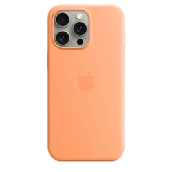 APPLE SILICONE CASE MT1H3ZM/A IPHONE 15 PRO ORANGE SORBET OPEN PACKAGE