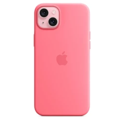 APPLE SILICONE CASE MWNE3ZM/A IPHONE 15 PLUS PINK OPEN PACKAGING