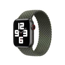 APPLE STRAP APPLE WATCH 3J076ZM/A BRAIDED SOLO LOOP 42/44/45MM INVERNESS GREEN OPEN PACKAGE