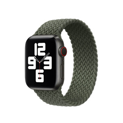 APPLE STRAP APPLE WATCH 3J076ZM/A BRAIDED SOLO LOOP 44MM SIZE 10 INVERNESS GREEN ORIGINAL SEAL