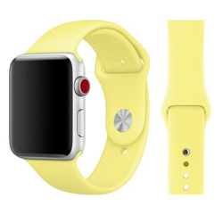 APPLE STRAP SILICONE APPLE WATCH STRAP 44MM LEMONADE WITHOUT PACKAGING