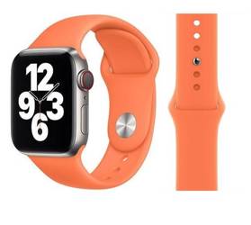 APPLE STRAP SILICONE SPORTS BELT FOR APPLE WATCH 42MM/44MM/45MM M/L S/M  KUMQUAT WITHOUT PACKAGING