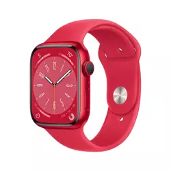 APPLE WATCH SERIES 8 GPS + CELLULAR 45MM (PRODUCT)RED ALUMINIUM CASE WITH (PRODUCT)RED SPORT BAND - REGULAR