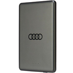 Audi Powerbank indukcyjny 15W 5000mAh szary/grey Big Logo MagSafe AU-MWPB5000-GT/D1-GY