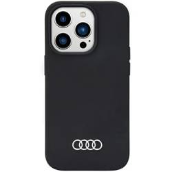 Audi Silicone Case iPhone 14 Pro 6.1"  czarny/black hardcase AU-LSRIP14P-Q3/D1-BK