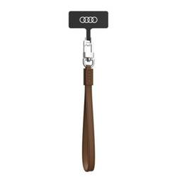 Audi uniwersalna smycz do telefonu 28cm  10mm Leather brązowy/brown AU-HSLSL-GT/D1-BN