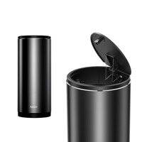 BASEUS CAR MINI TRASH CAN WITH LID FOR CAR BLACK (CRLJT-01)