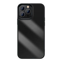 BASEUS CRYSTAL PHONE CASE HARD CASE FOR IPHONE 13 PRO MAX WITH TPU FRAME BLACK (ARJT000201)
