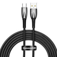 BASEUS GLIMMER SERIES FAST CHARGING CABLE USB-A - USB-C 100W 480MBPS 2M BLACK