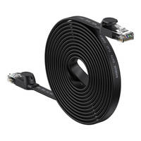 BASEUS HIGH SPEED SIX TYPES OF RJ45 GIGABIT NETWORK CABLE (FLAT CABLE)15M BLACK