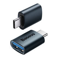 BASEUS INGENUITY SERIES MINI OTG ADAPTOR TYPE-C TO USB-A 3.1 BLUE