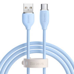 BASEUS JELLY  CABLE USB TO USB-C, 100W, 1,2M (BLUE)