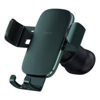 BASEUS METAL AGE II GRAVITY CAR PHONE HOLDER ON THE VENTILATION GRILLE GREEN (SUJS000006)
