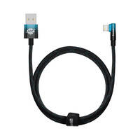 BASEUS MVP 2 ELBOW ANGLED CABLE WITH SIDE USB / LIGHTNING PLUG 1M 2.4A BLUE (CAVP000021)