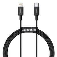 BASEUS SUPERIOR USB TYP C - LIGHTNING FAST CHARGING DATA CABLE POWER DELIVERY 20 W 1 M BLACK (CATLYS-A01)