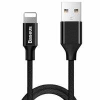 BASEUS YIVEN CABLE BRAIDED FABRIC USB / LIGHTNING 1.2M BLACK (CALYW-01)