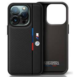 BMW BMHCP16L23PUPVK iPhone 16 Pro 6.3" czarny/black hardcase M Perforated Tricolor Detail Line