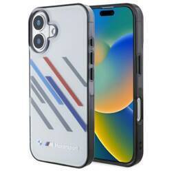 BMW BMHCP16M23HTRAG iPhone 16 Plus 6.7"   szary/grey hardcase Motorsport IML Random Stripes