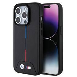 BMW BMHMP15L22PVTK iPhone 15 Pro 6.1"  czarny/black hardcase Quilted Tricolor MagSafe