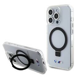 BMW BMHMP15LURST iPhone 15 Pro 6.1"  przeźroczysty/clear hardcase Ring Stand M Collection MagSafe