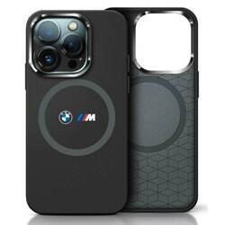 BMW BMHMP16S23SROK iPhone 16 6.1"         czarny/black hardcase M Silicone Printed Ring MagSafe