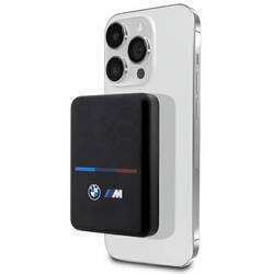 BMW Powerbank indukcyjny BMPBMS3K22PGVK  5W 3000mAh + kabel czarny/black M Collection MagSafe