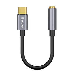 Baseus adapter L54 USB-C do jack 3,5 mm ciemno-szary