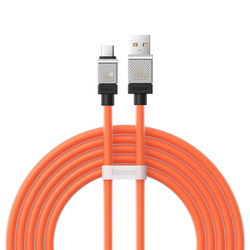 Baseus kabel CoolPlay USB - USB-C 2m 100W pomarańczowy