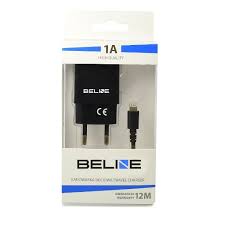 Beline Ład. siec. 1xUSB + lightning 1A czarna/black iPhone 5/6/7/8/X