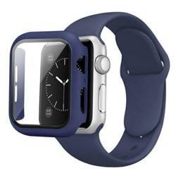 Beline pasek Apple Watch Solid Silicone 42/44/45/49mm granatowo-biały  navy/white