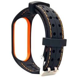 Beline pasek Mi Band 3/4 Smart czarno-pomarańczowy black/orange