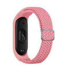 Beline pasek Mi Band 3/4 Textile różowy/pink