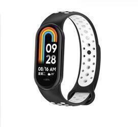 Beline pasek Mi Band 9/8 design czarno-biały /black-white