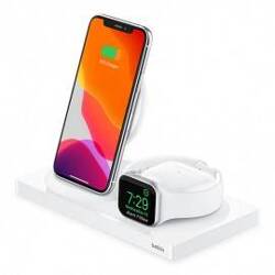 Belkin BOOST CHARGE 2-in-1 charging station 7.5W for iPhone and Apple Watch white Damaged packaging