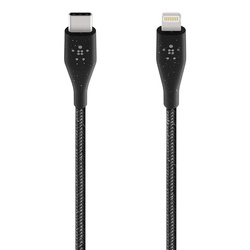 Boost Charge USB-C to Lightning Cable Strap 1.2m - Black