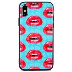 CASE HEARTS GLASS IPHONE 6 / 6S PATTERN 3 (LIPS)