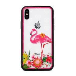 CASE HEARTS IPHONE 6 / 6S PATTERN 3 CLEAR (PINK FLAMINGO)
