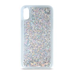 CASE LIQUID GLITTER TPU SAMSUNG GALAXY S20 PLUS / S11 SREBRNY