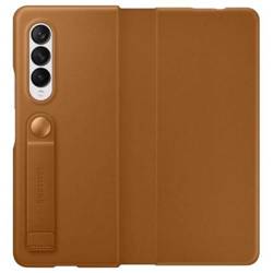 CASE SAMSUNG LEATHER FLIP COVER GALAXY Z FOLD 3 5G BROWN